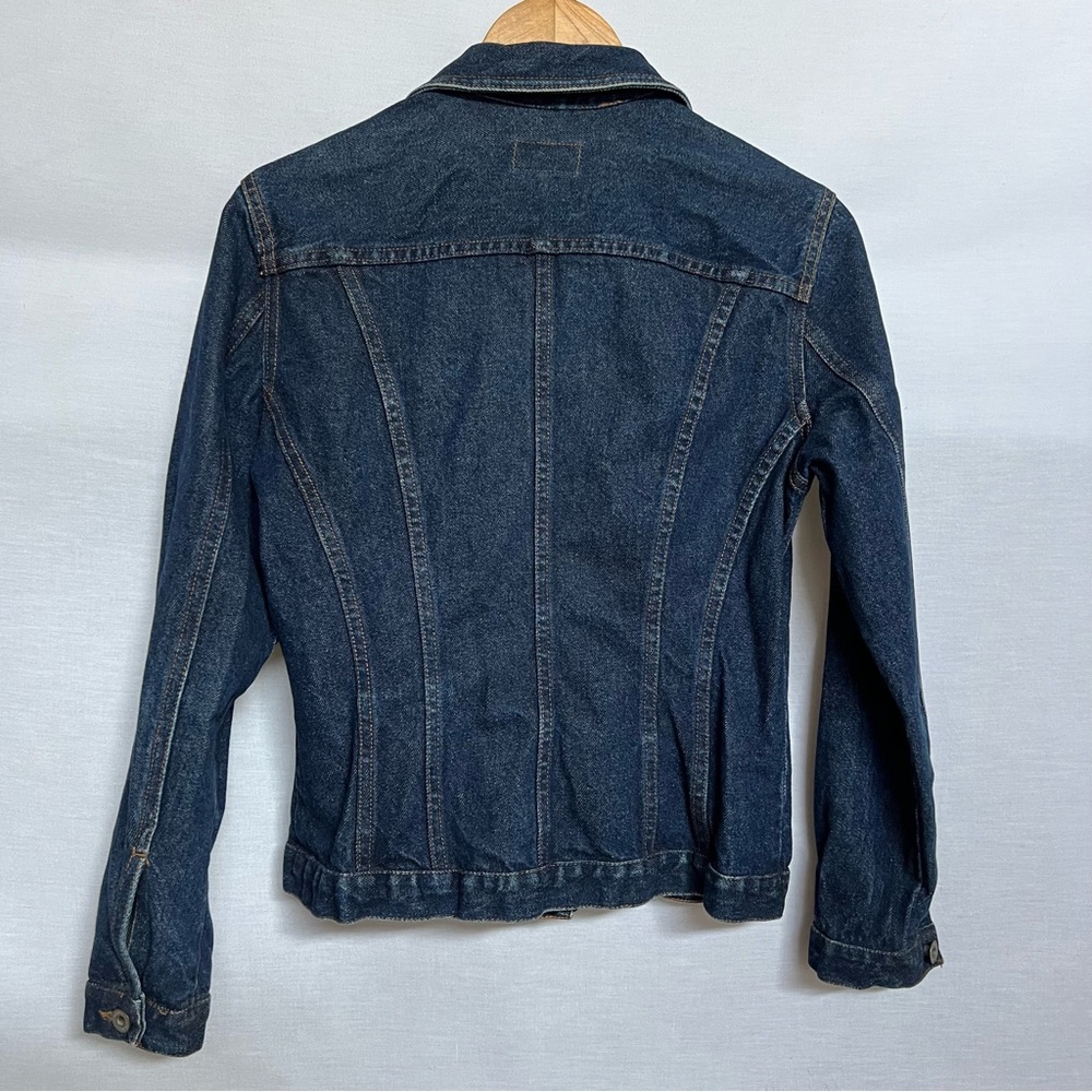 For Joseph Women's Classic Blue Cotton Jean Fitted Jacket - Picture 2 of 10